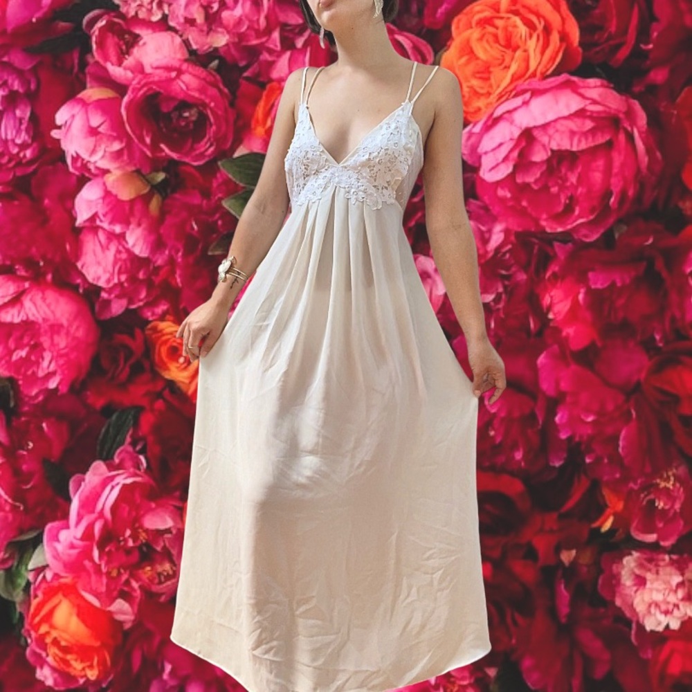 Elegant Sheer Gown | Floral Lace Top | Flora Nikrooz